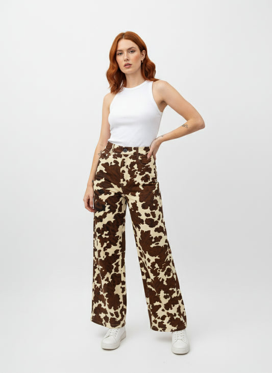 Pantalón Wide Leg Cow